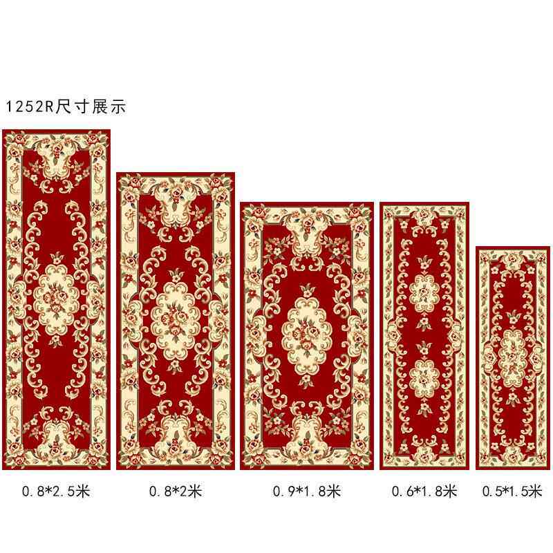 新款腾 欧式地毯卧室长方形床边万毯 廊进门地垫用家门厅过道走踩