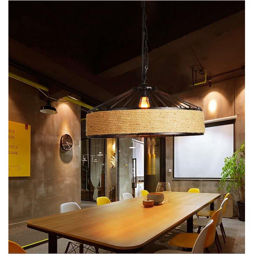 ◘麻绳吊灯蒙古包复古工业风个性创意饭店餐厅吧台火锅店咖啡厅酒