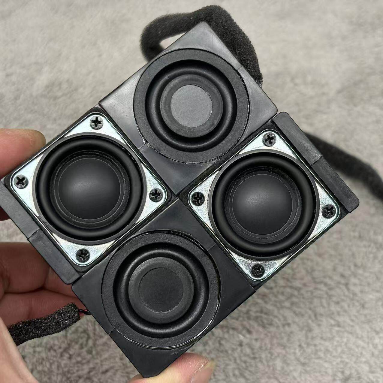 发烧级全频小音箱 8欧3W迷你全频无源音箱 带低音振膜迷你音箱