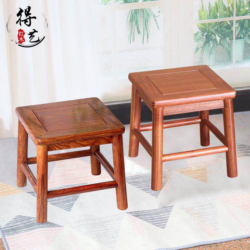 花梨木矮凳家用经济型方凳中式沙发茶几实木矮凳小方凳子