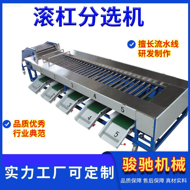 全自动滚杠分选机源头厂家大型选果机食品大小果蔬分级分拣设备