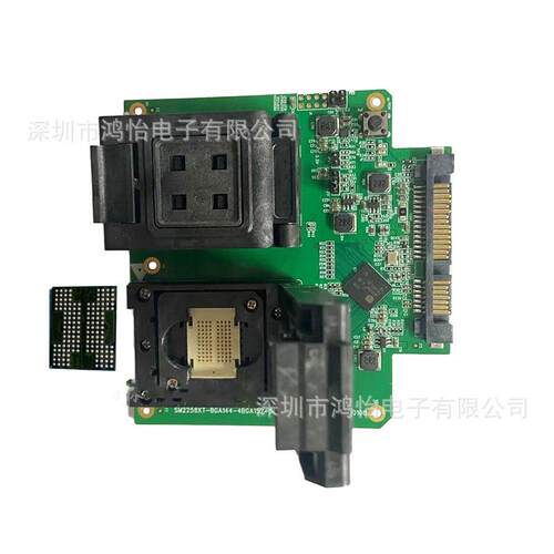 SM2259XT主控一拖二152/132翻盖探针测试治具测试架8CE 测试开卡