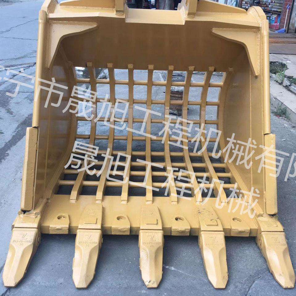 三一75挖机加装筛斗 1米宽筛分斗土石分离建筑垃圾捞水草功能齐全