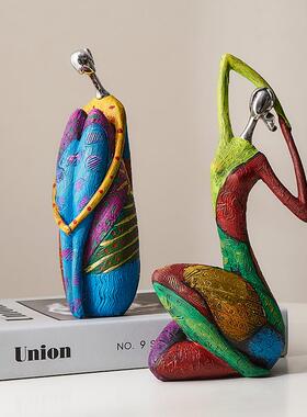 创意抽象人物摆家件装居客厅电品视柜桌面饰轻奢办公室SHBA1341艺