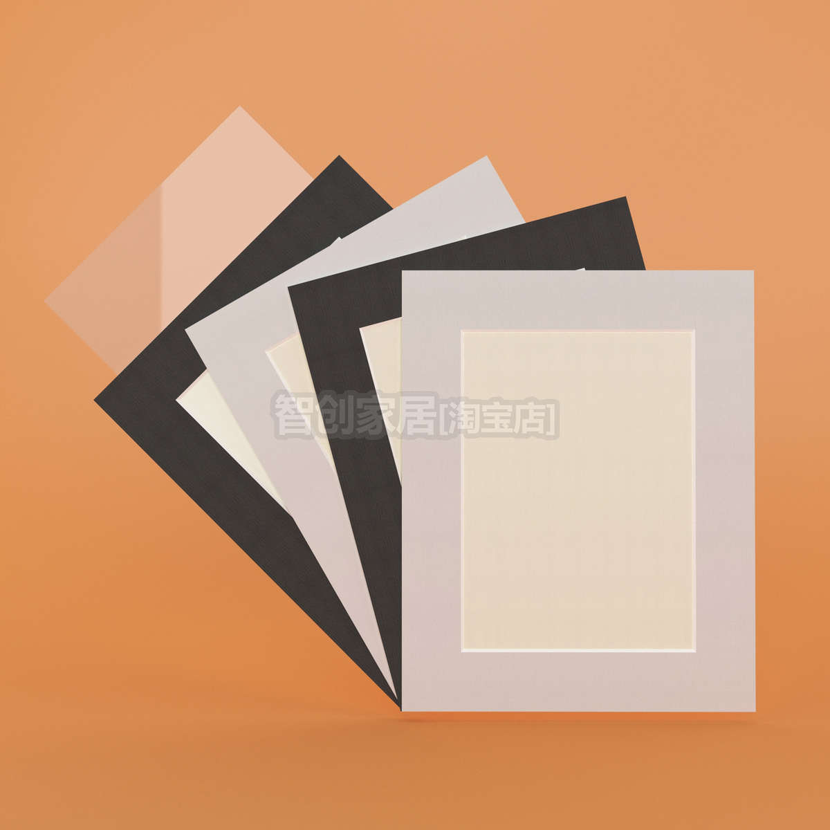 8X6寸黑色白色卡纸相框照片框画框简约装裱文化墙摄影画展装饰