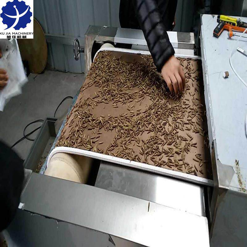 工业微波烘干设备黑水虻黄粉虫隧道式微波烘干机微波膨化设备