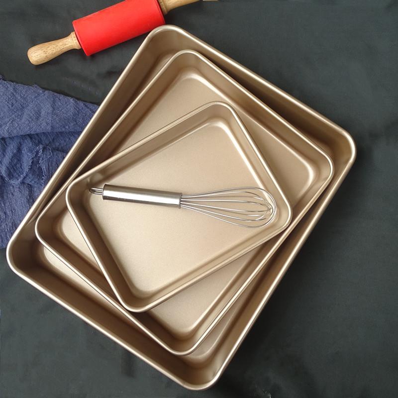 方形烤盘多功能古早蛋糕面包饼干模具家用烘焙烤盘中式烘焙 多功