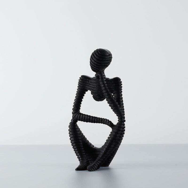 北欧轻奢风抽象人物家居装饰摆件迷你造型工艺品桌面装饰品艺术品