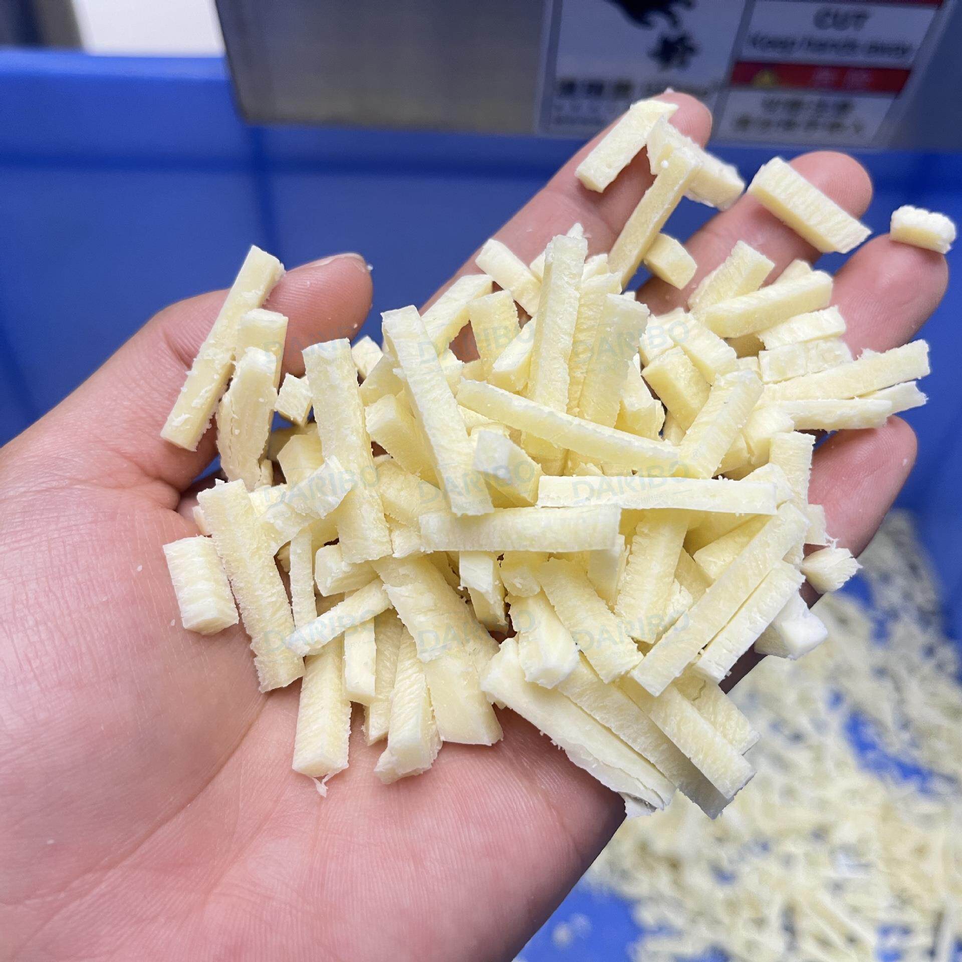 *乳制品生产工厂奶酪切条切丝机 自动芝士擦丝机 奶酪棒生产设备