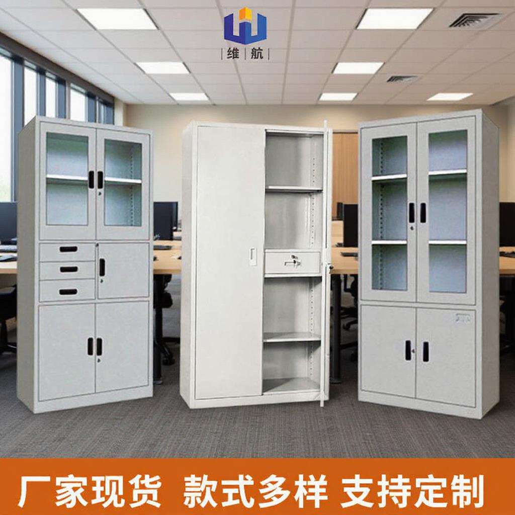 福建厂家会计凭证柜钢制文件柜档案办公室带锁铁皮落地储物柜