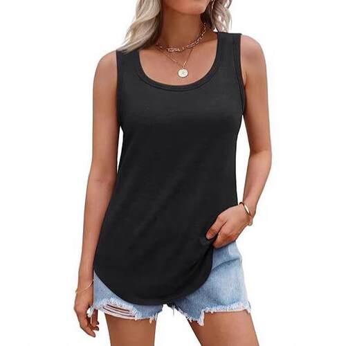 Women's round neck sleeveless vest