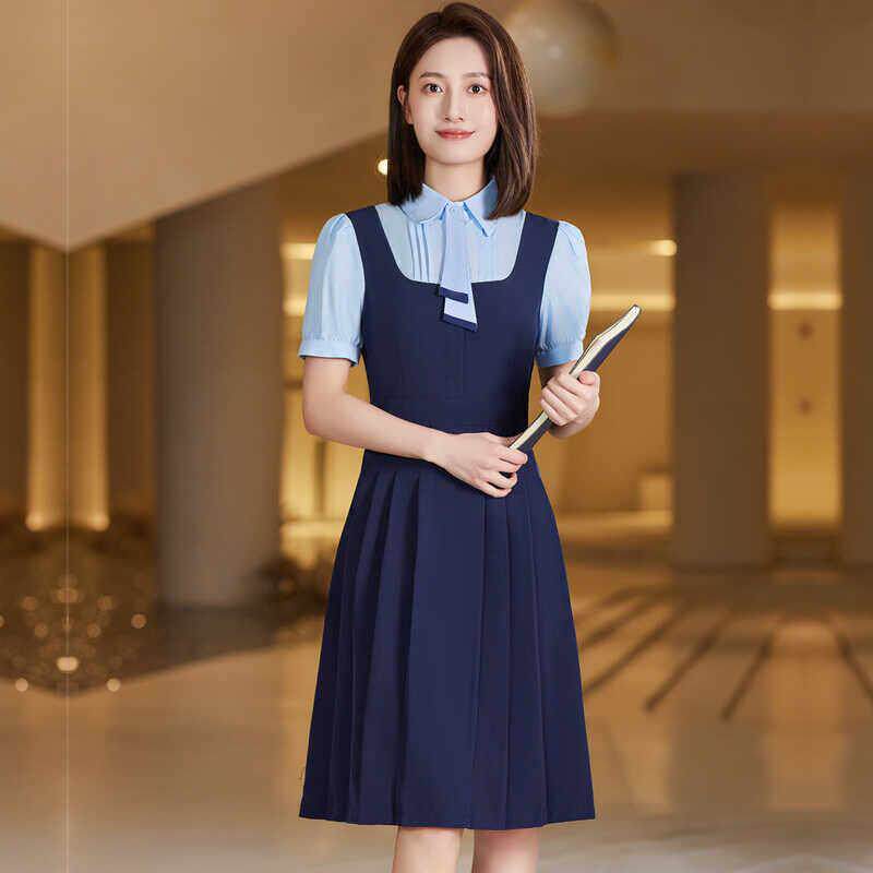 幼师工作服夏季洋装幼儿园老师园服教师面试服装学院风学生装