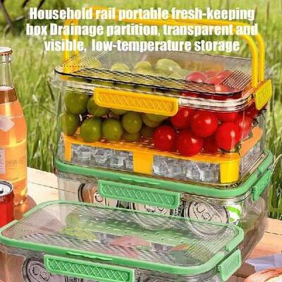 Fruit Storage Container Outdoor Food Container Lidded Daily