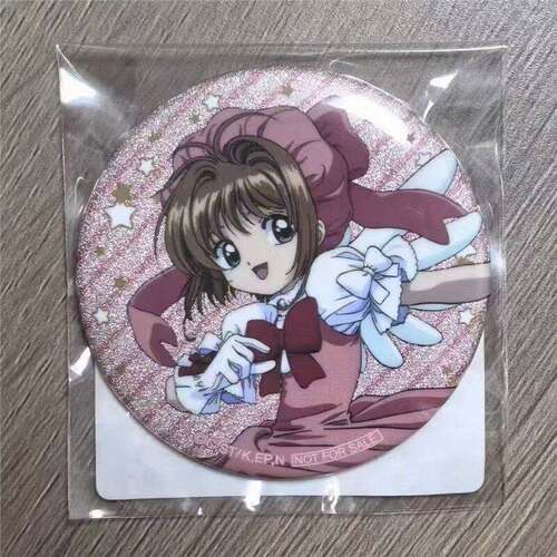 魔卡少女樱 特典 红白樱闪吧唧58mm日谷底徽章包包装饰胸针周边