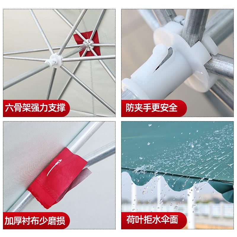 遮阳伞户摆摊大伞四方晒57大型太阳伞摊防折叠商外用加厚雨地棚