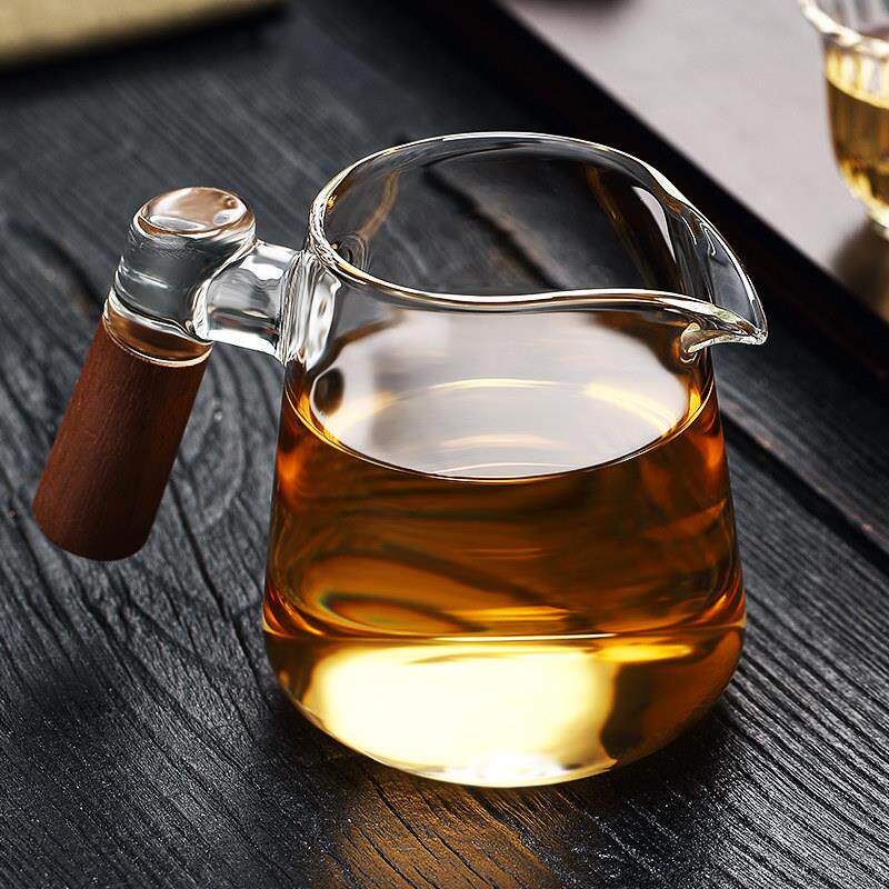 玻璃高档公道杯茶海滤茶器一体分茶器耐热公杯茶漏套装过滤茶具组