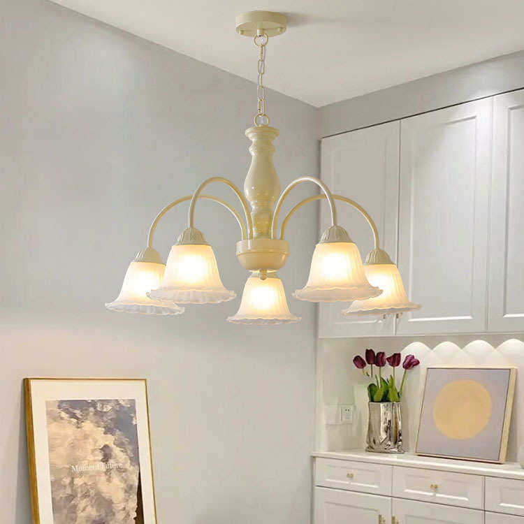 法式奶油风客厅吊灯北欧牛油果绿色卧室儿童房吊灯美式餐厅花朵灯,家装灯饰光源,客厅吊灯,淘宝优惠券,粉丝福利购,淘宝优惠卷