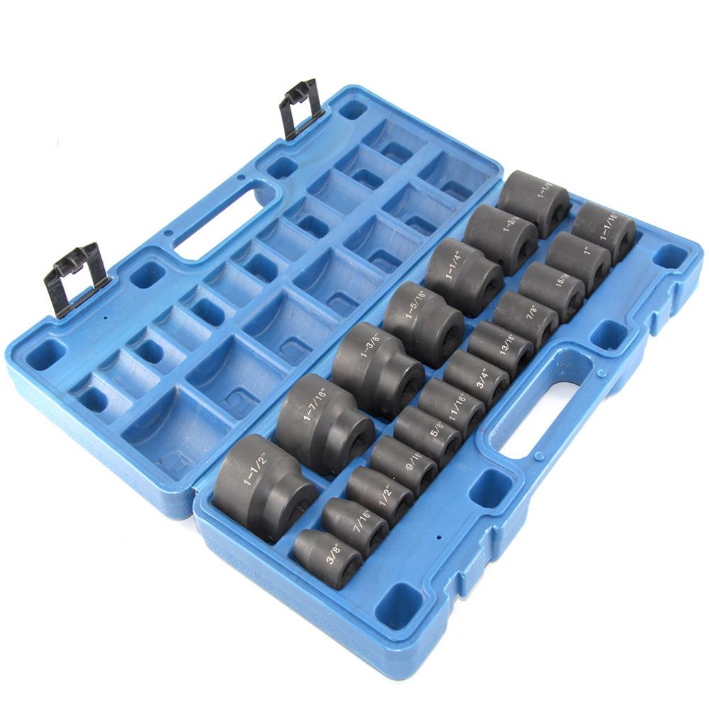 1套9件套1/2英风制冲击气动筒组套MAC-0068套扳手风炮工具动短套