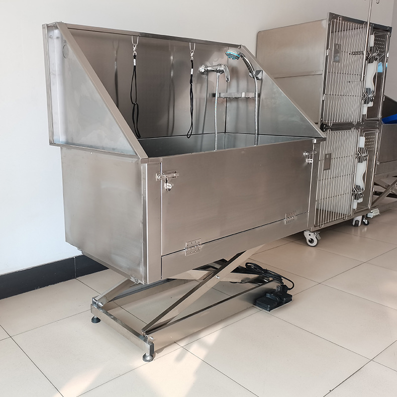 不锈钢洗狗池宠物店洗狗池加厚防滑猫狗宠物洗澡盆宠物浴池