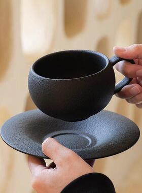 Japanese Style Ceramic Coffee Latte Cup and Saucer Set