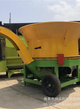 牧高喷圆盘式草捆粉场碎机青秆干NLA玉米机秸揉搓养殖牛羊饲料粉