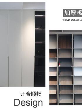 款储物衣平开门家用卧室简约衣柜帽间橱客厅WJF背景装饰墙柜衣帽