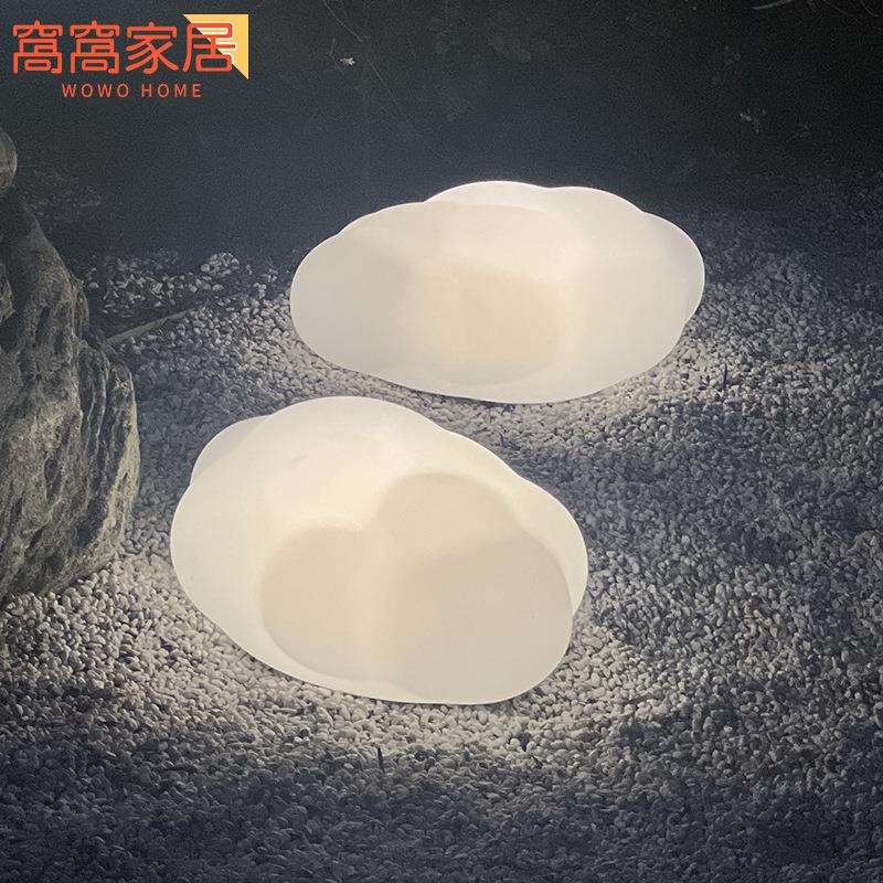 户外防水庭院灯创意别墅花园装饰氛围地灯立体云朵灯充电灯草坪灯