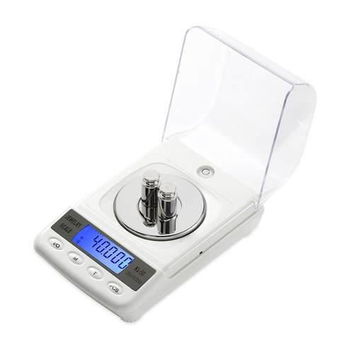 实验用高精度50g/0.001g电子称插电电池两用珠宝称小型电子毫克秤