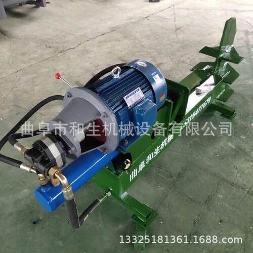 1.2米长木材电动劈柴器液压款液压劈柴机质保1年树疙瘩劈木机劈