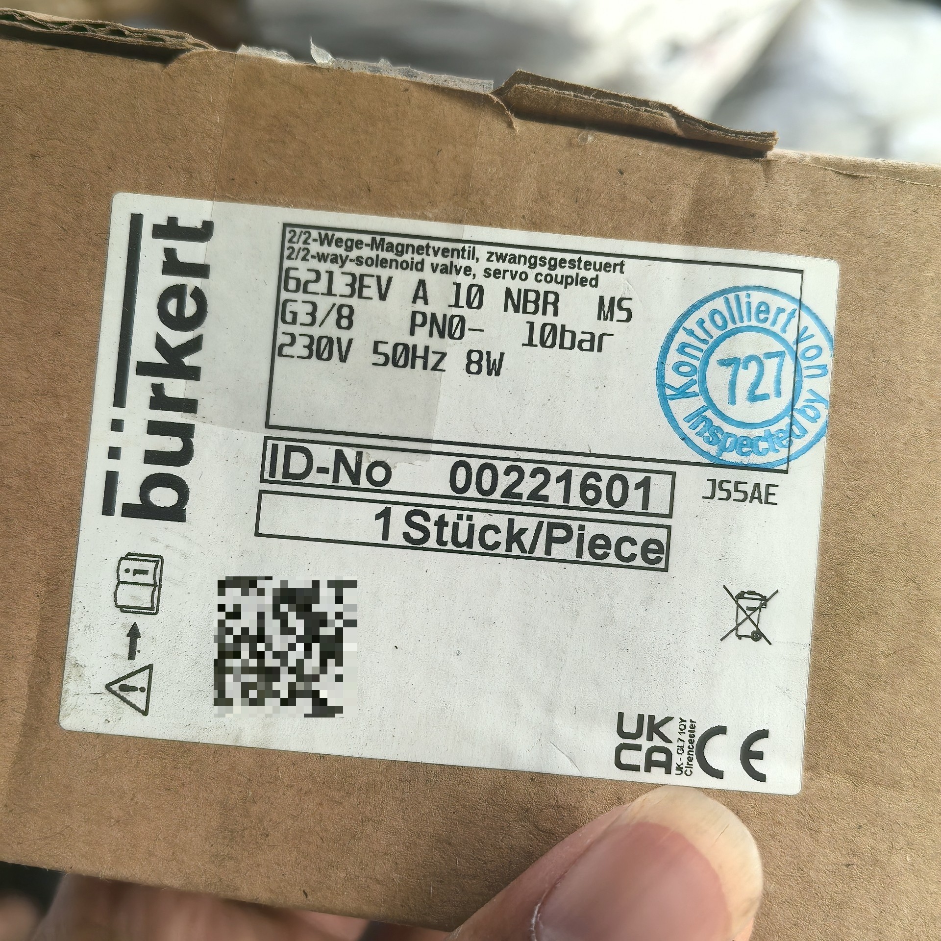 burkert全新原装正品宝德电磁阀6213EV A 13