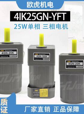25W齿轮减速电机4IK25GN-CFT 4GN9K 220V380V电动泵马达油泵电机