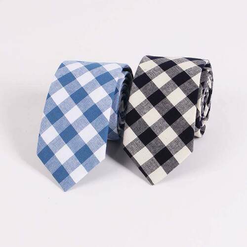 FCTERR cotton tie plaid tie men