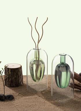 无火香薰瓶子精油简约风藤条高级香氛扩香器空瓶玻璃摆件家用室内