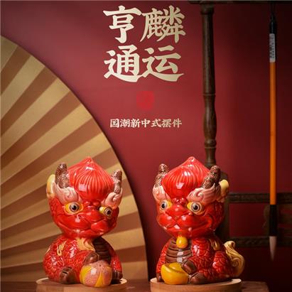 厦门纪念品 风狮爷摆件 交趾陶 曾厝垵鼓浪屿包邮 礼盒 国潮