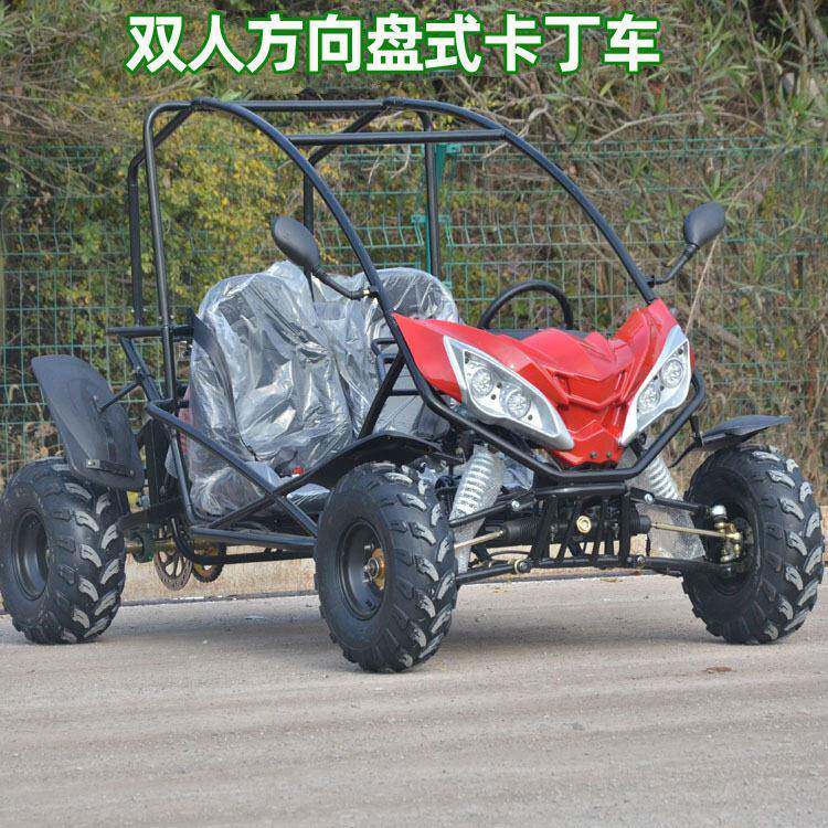 四轮卡丁车 山地越野摩托车 双人电动轴传动全地形四驱沙滩车