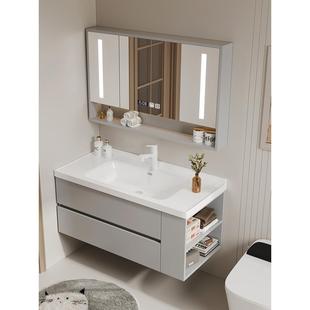 马桶侧边智能浴室柜组合陶瓷一体卫生间洗脸洗手盆池小户型洗漱台