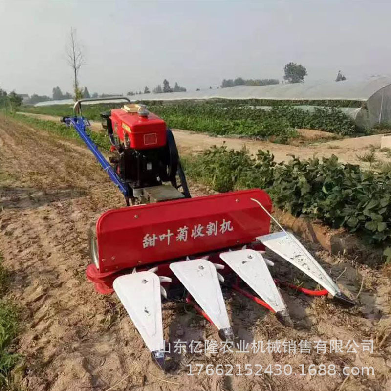 手扶水稻谷子收割机 玉米秸秆晾晒放片机 高丹草苜蓿割晒机