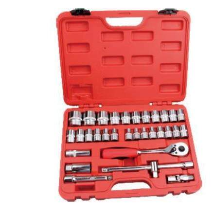 厂家32件套筒扳手组套机修汽修组合工具 1/2大飞棘轮套筒扳手套装