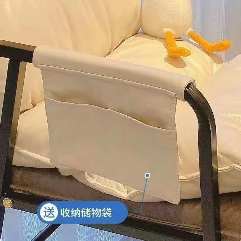 靠电椅舒服NAJ久坐懒人椅子学生宿舍沙发椅可折叠背脑椅人休闲座