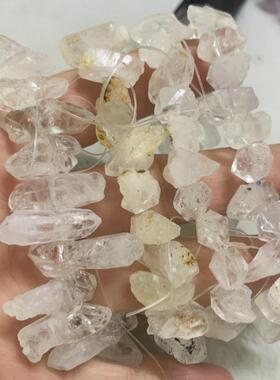 天然钻巴斯坦基油闪灵手串胆骸骨001水晶原石