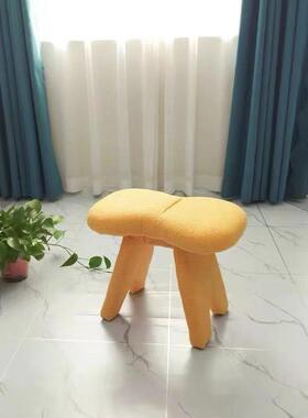 凳网红家凳子蝴结化妆234凳现代梳妆梳妆台椅蝶子白色卧室现代简