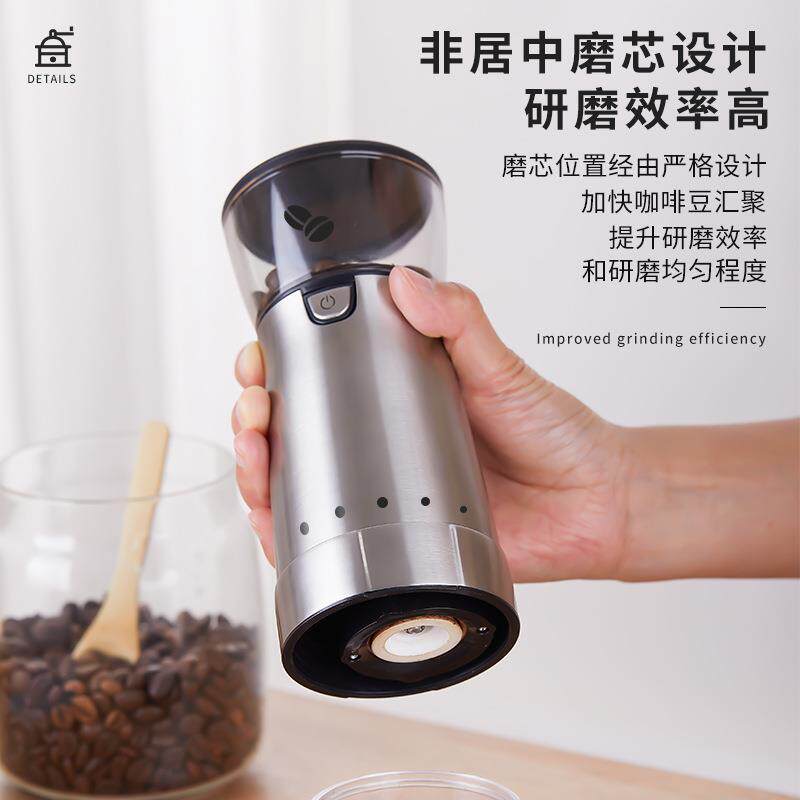 外调电动咖啡研磨机磨豆机家用研磨器全自动磨粉器户外小型磨豆机
