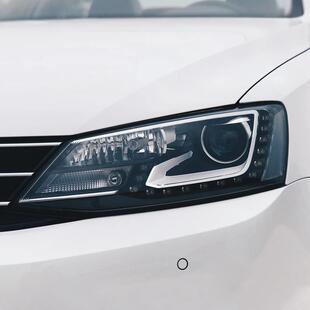 新速腾大灯总成改装 高配高亮LED泪眼氙气大灯光是带北美原味GLI款