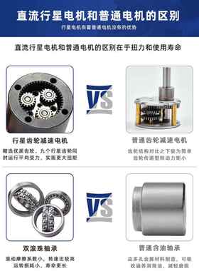 4GP-7752星齿轮减电机1速2V24V微型可行调低速小型直流F76666TJ减