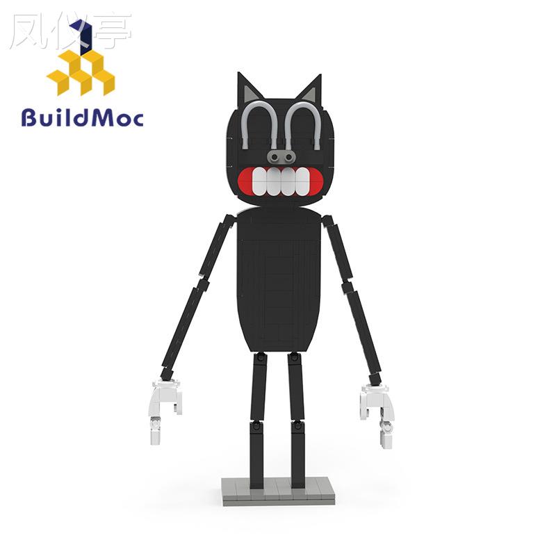 BuildMoc男孩礼物积木玩具恐怖生物兼容拼搭积木玩具