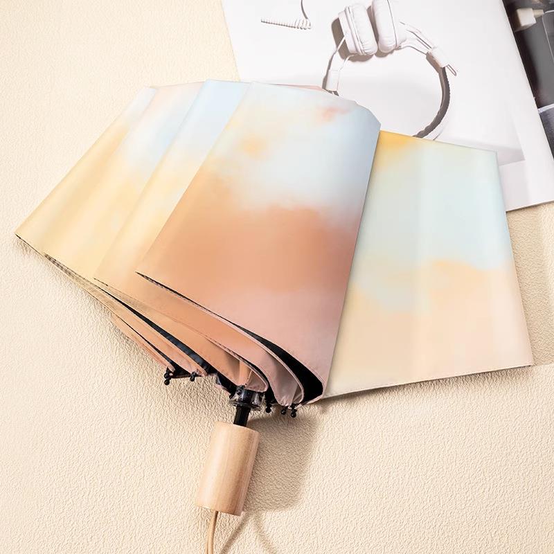 遮阳雨伞全自动女晴雨两用太阳伞防晒防紫外线遮阳伞小巧便携复古