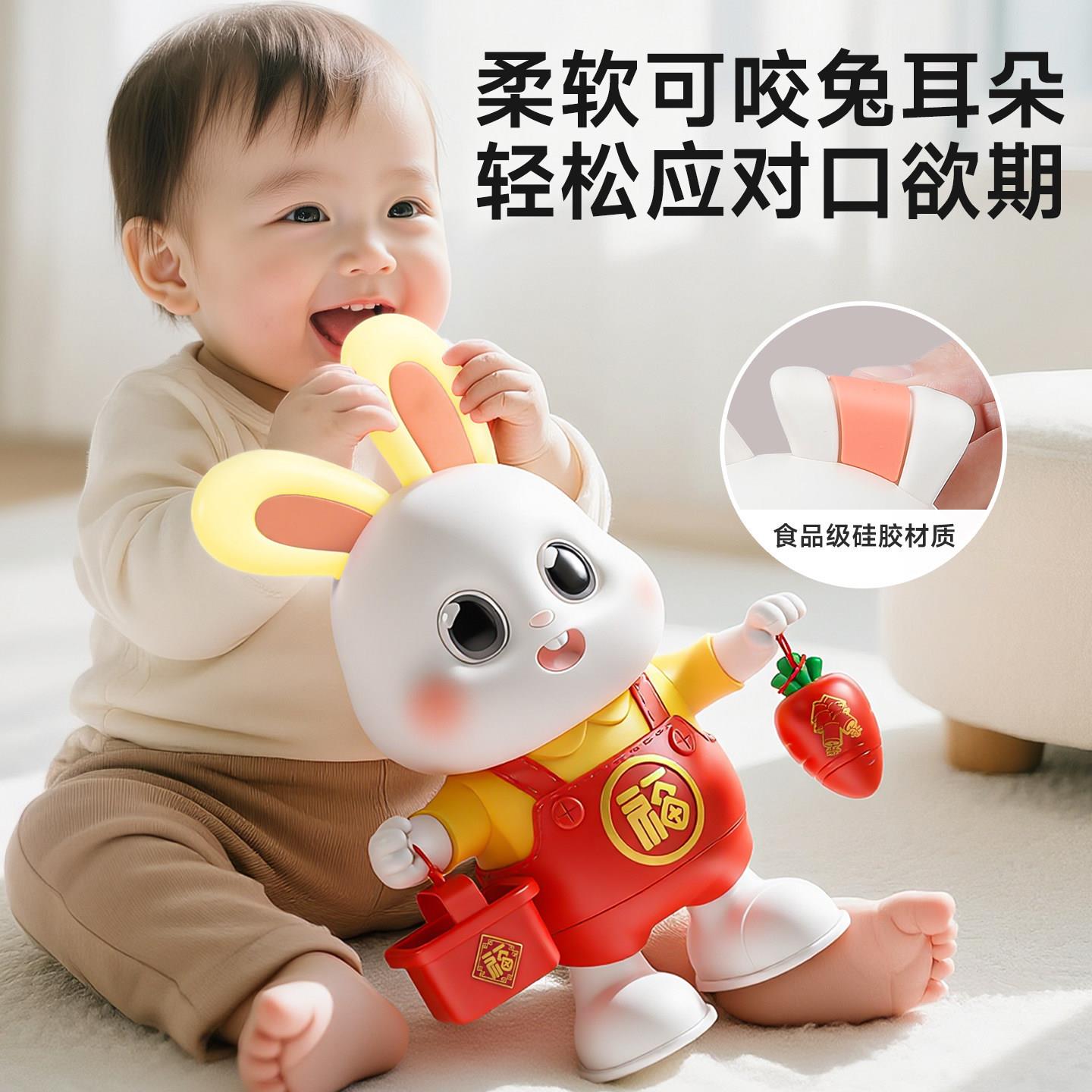 婴幼儿玩具0一1岁半哄娃神器3到6个月以上2新生宝宝练习抬头训练