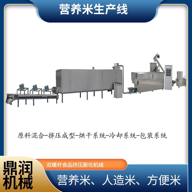 营方便米饭生产 杂粮人复造线大FFA米挤出机养 控糖合大米设备