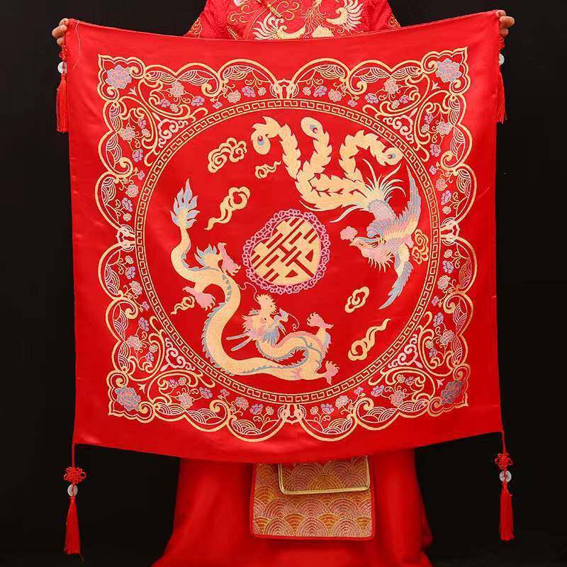 结婚红包袱皮女方家娘陪嫁套装娘嫁妆新包喜盆包裹布婚用庆0147品