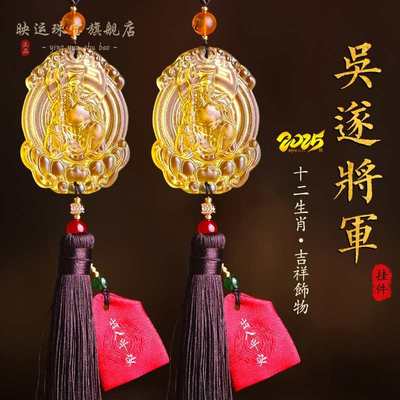 吴遂护岁车挂2025年本命年车内饰蛇猪虎猴龙后视镜汽车挂件吉祥物